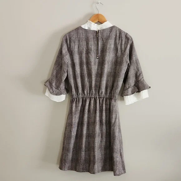 Chanel Tweed Plaid Preppy Dress